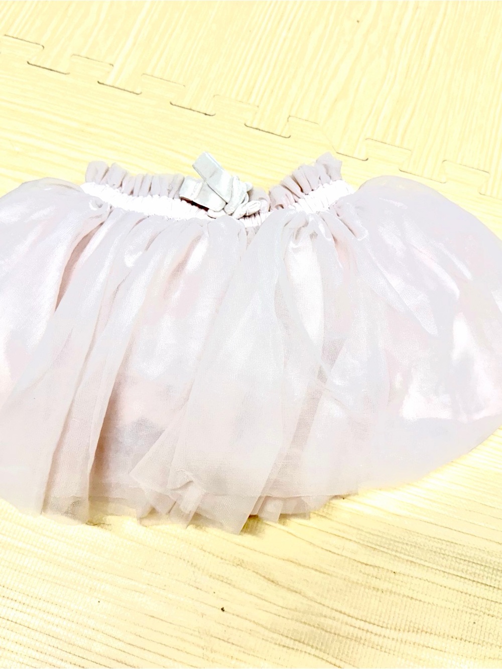 Jamie Kay Pale Pink Layered Tulle Skirt with Bow